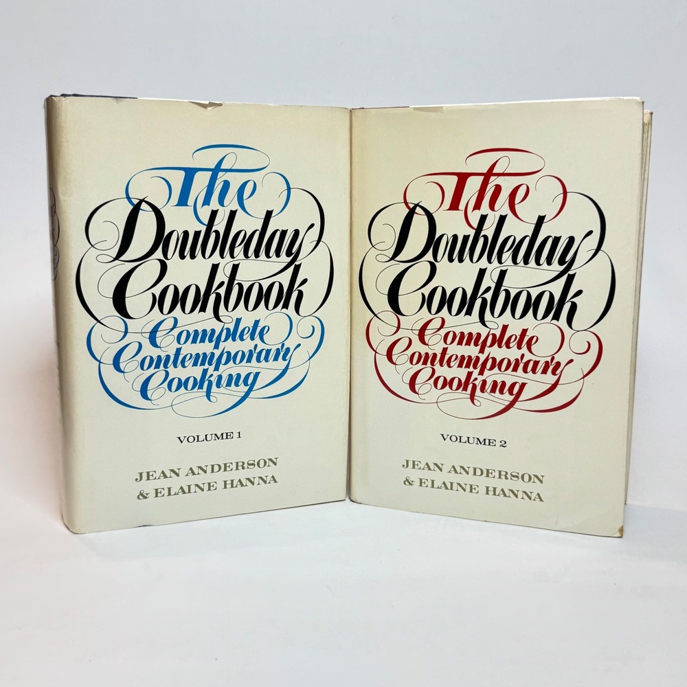 The Doubleday Cookbook Complete Contemporary Cooking 2 Volume Set 1975 Hardcover